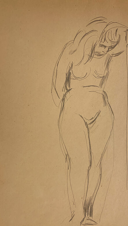 Jared French, ‘Untitled (Female Figure) [Nude Woman with Bowed Head]’, 1930