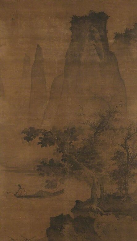 Jiang Song, ‘Man on a river before a mountainous landscape’, 16th Century