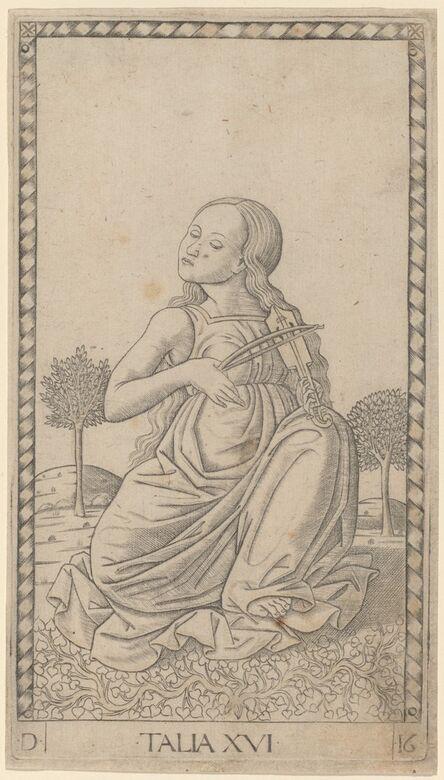 Master of the E-Series Tarocchi, ‘Talia (Thalia)’, ca. 1465