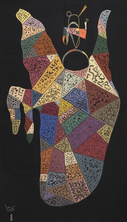 Wassily Kandinsky, ‘Sur fond noir’, 1940