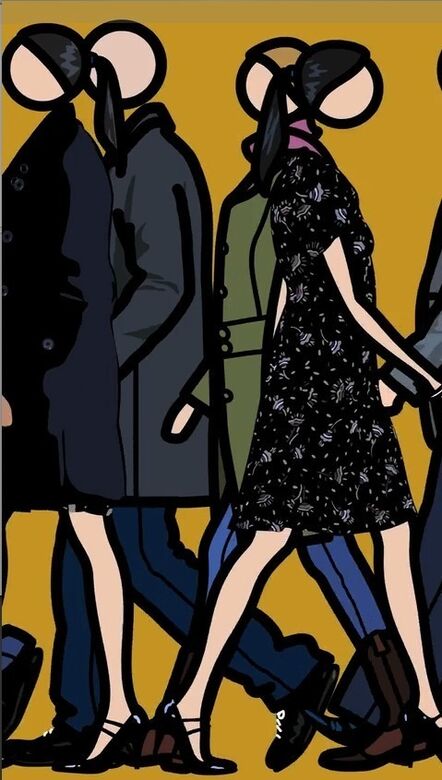 Julian Opie, ‘Crowd, coloured 1.’, 2012