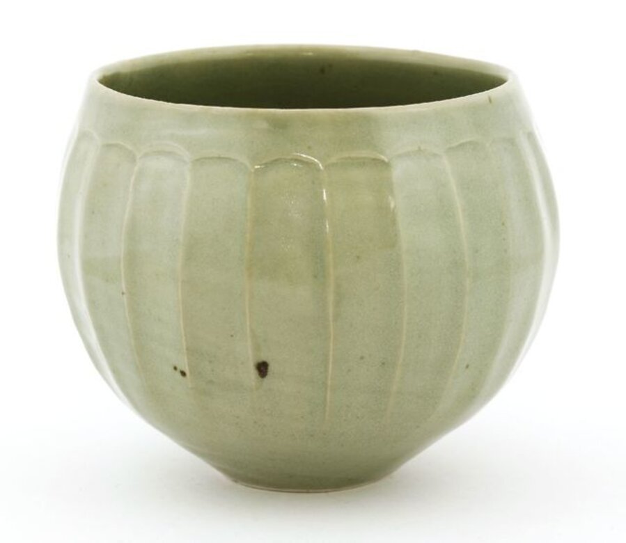 A broad cut celadon glazed bowl