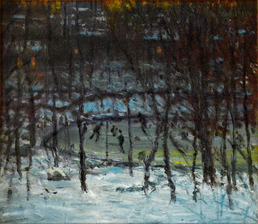 Skaters in the Woods