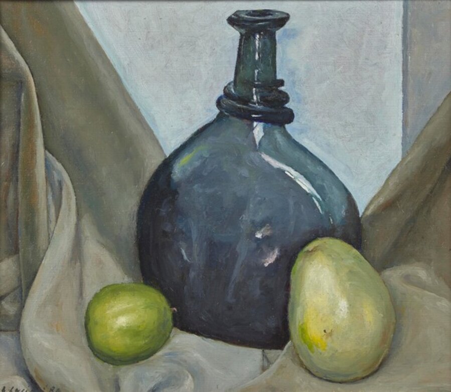 Still Life with Vase and Fruit
