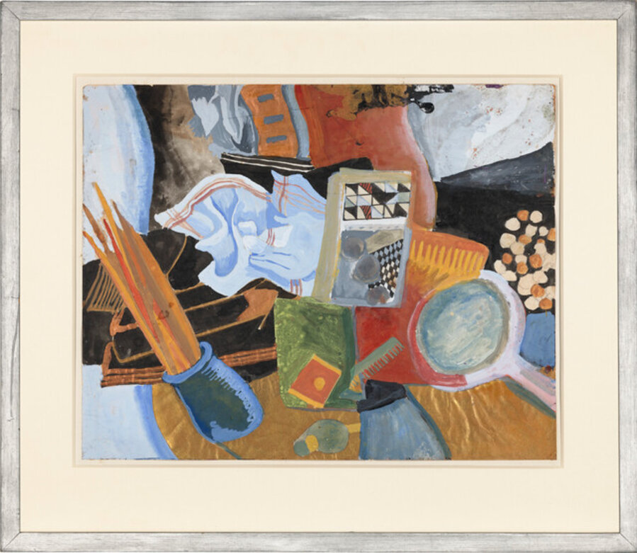 Still Life with Paint Brushes