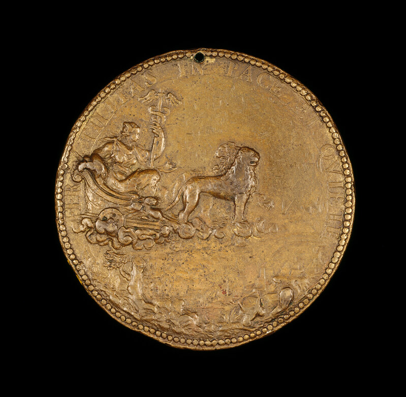 Pier Paolo Galeotti, ‘Cybele in a Car Drawn by Lions [reverse]’, ca. 1554, Sculpture, Bronze, National Gallery of Art, Washington, D.C.