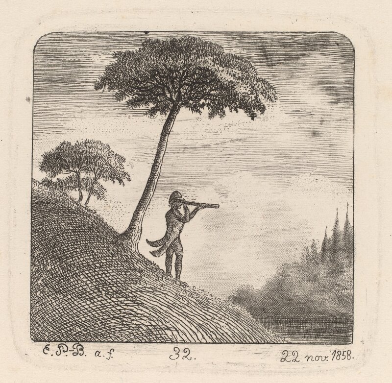 Emmanuel Phélippes-Beaulieu, ‘The Tourist’, 1858, Print, Etching and roulette, National Gallery of Art, Washington, D.C.