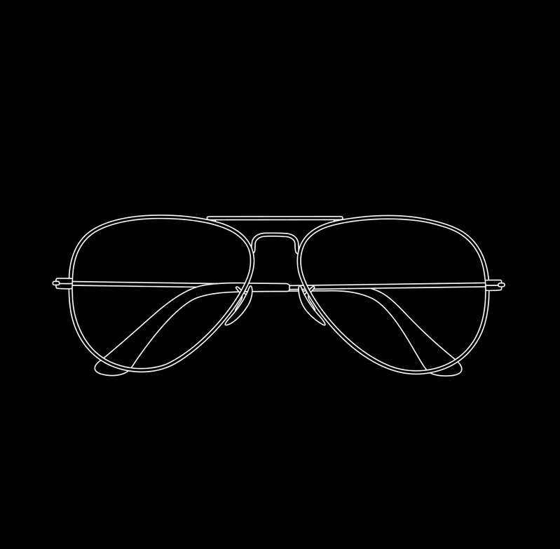 Michael Craig-Martin, ‘Glasses’, 2017, Sculpture, Laser-etched black satin acrylic panel. Signed, numbered and dated on label on reverse., Filter Fine Art