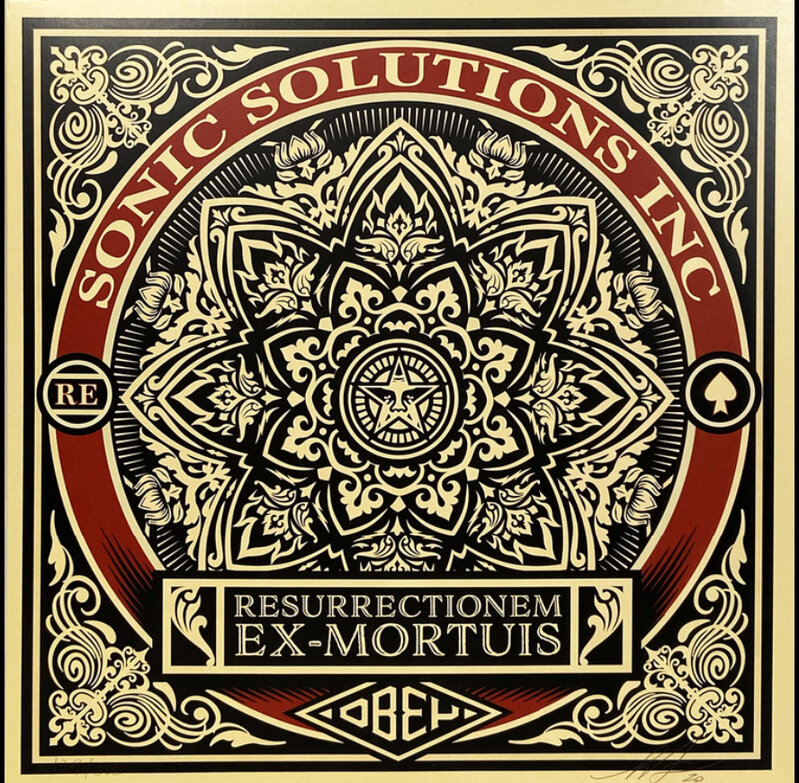 Shepard Fairey, ‘LP Resurrectionem Ex-Mortuis’, 2020, Ephemera or Merchandise, LP Cover Hand-signed and Numbered, AYNAC Gallery