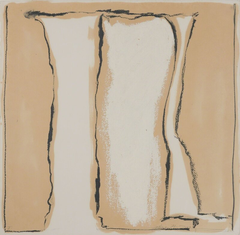 Bryan Hunt, ‘Uno’, 1979, Drawing, Collage or other Work on Paper, Graphite and linseed oil on paper, Doyle