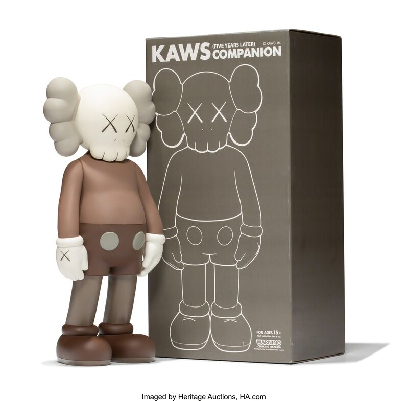 KAWS, ‘Five Years Later Companion (Brown’, 2004, Sculpture, Painted cast vinyl, Heritage Auctions