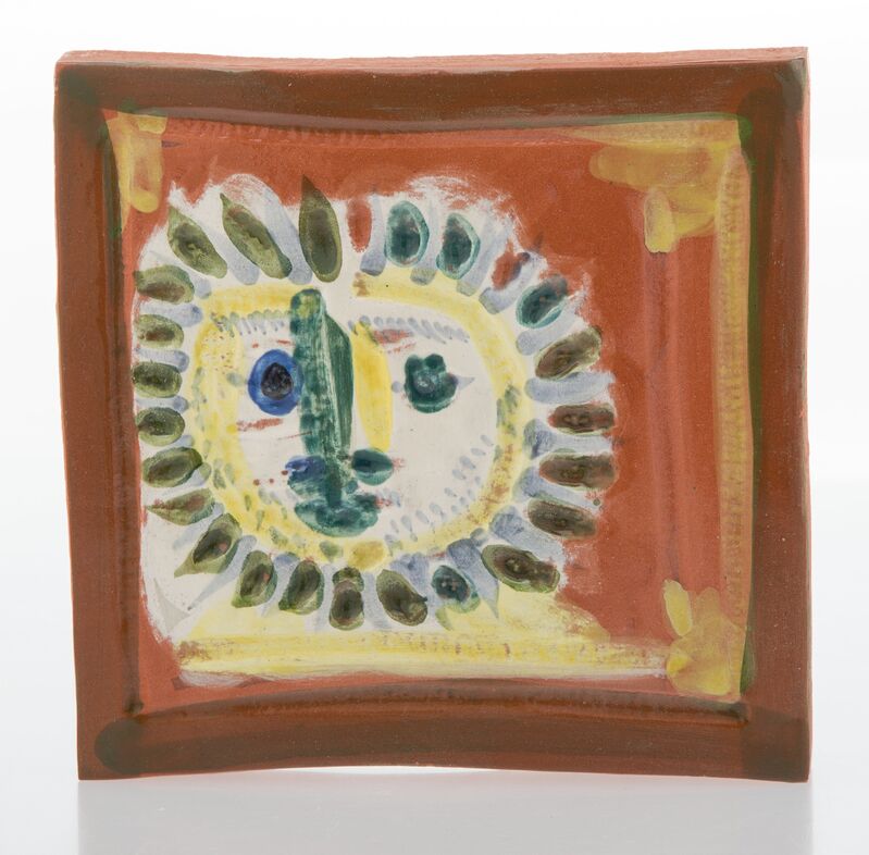 Pablo Picasso, ‘Petit visage solaire’, 1968, Design/Decorative Art, Terre de faïence plaque partially glazed and painted, Heritage Auctions