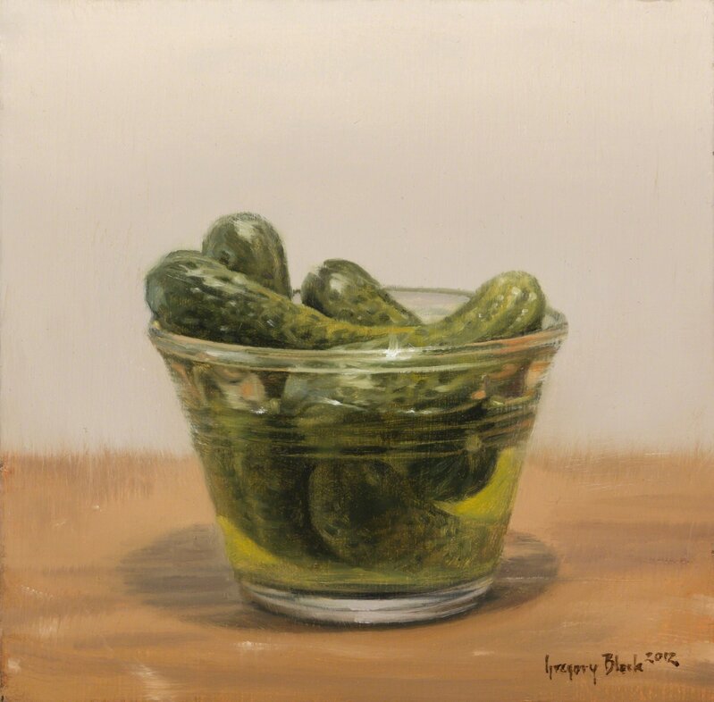 Gregory Block, ‘Pickles in Dish’, 2012, Painting, Oil, Gallery 1261