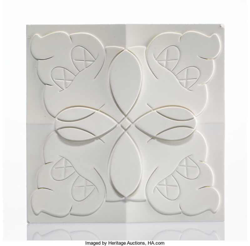 KAWS, ‘OriginalFake Store Tile (White)’, 2006, Design/Decorative Art, Ceramic tile, Heritage Auctions