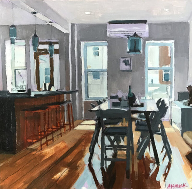 Aaron Hauck, ‘Bushwick Apartment Kitchen’, 2018, Painting, Oil on panel, Deep Space Gallery