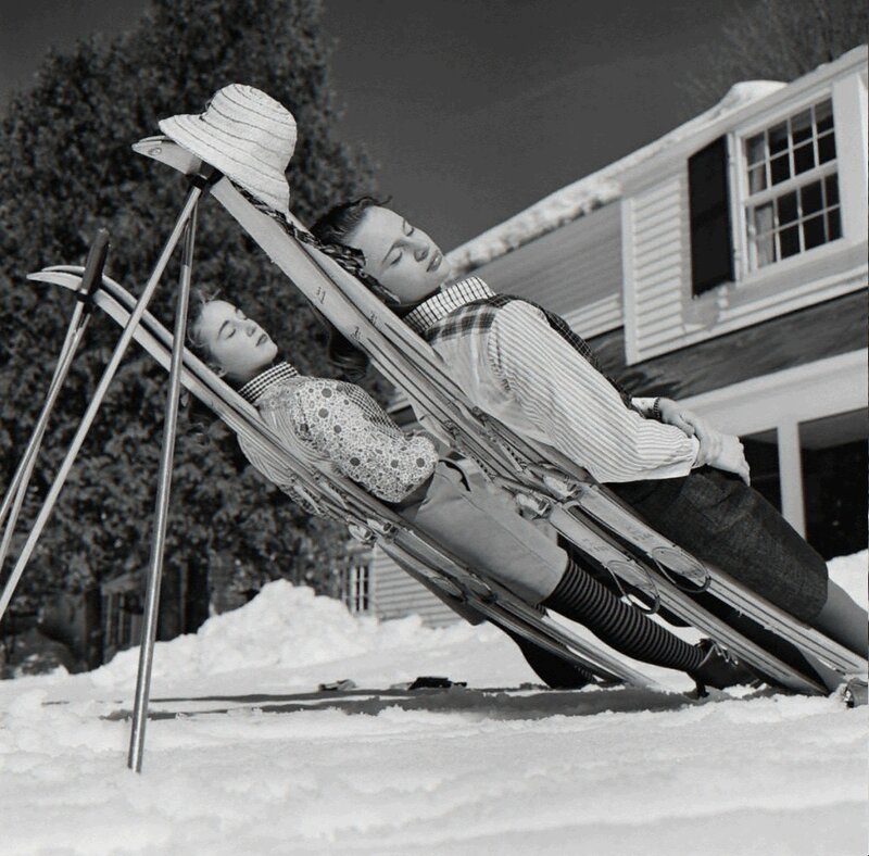 Slim Aarons, ‘New England Skiing ’, 1955, Photography, C print, IFAC Arts