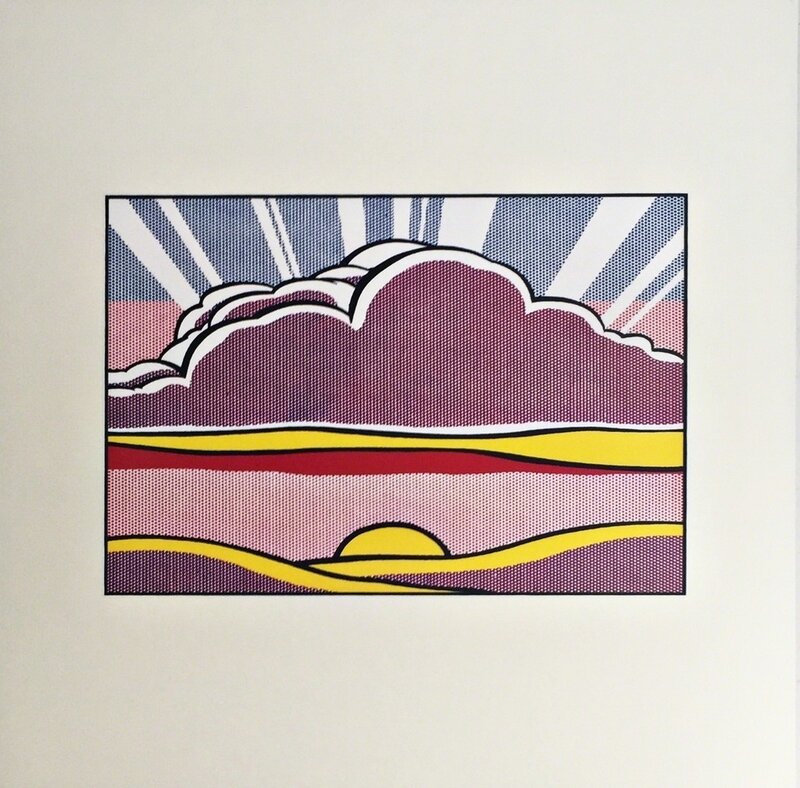 Roy Lichtenstein, ‘Sinking Sun, 1964 (Lt Ed Promotional Print for Art Basel)’, 1987, Print, Offset lithograph, Alpha 137 Gallery Gallery Auction