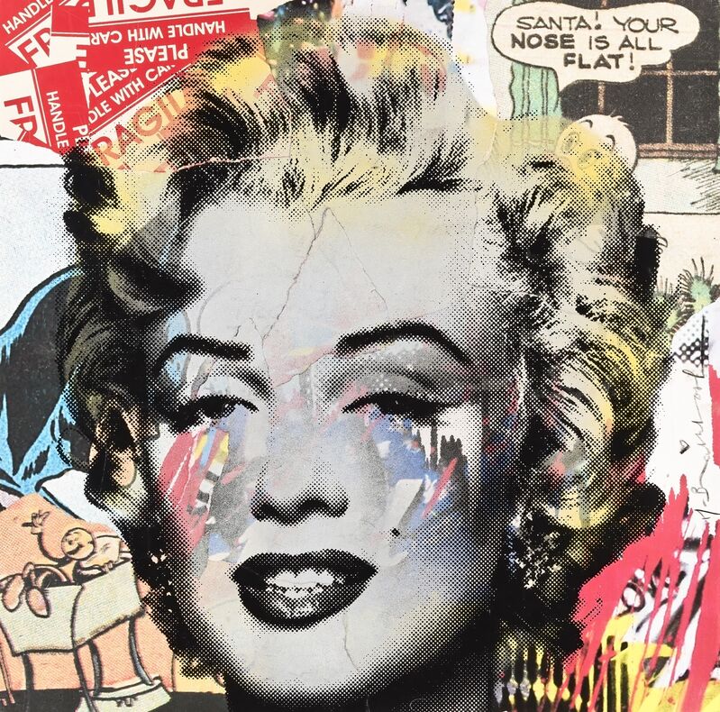 Mr. Brainwash, ‘Marilyn Monroe’, 2016, Mixed Media, Unique mixed media screenprint on wove paper, Tate Ward Auctions