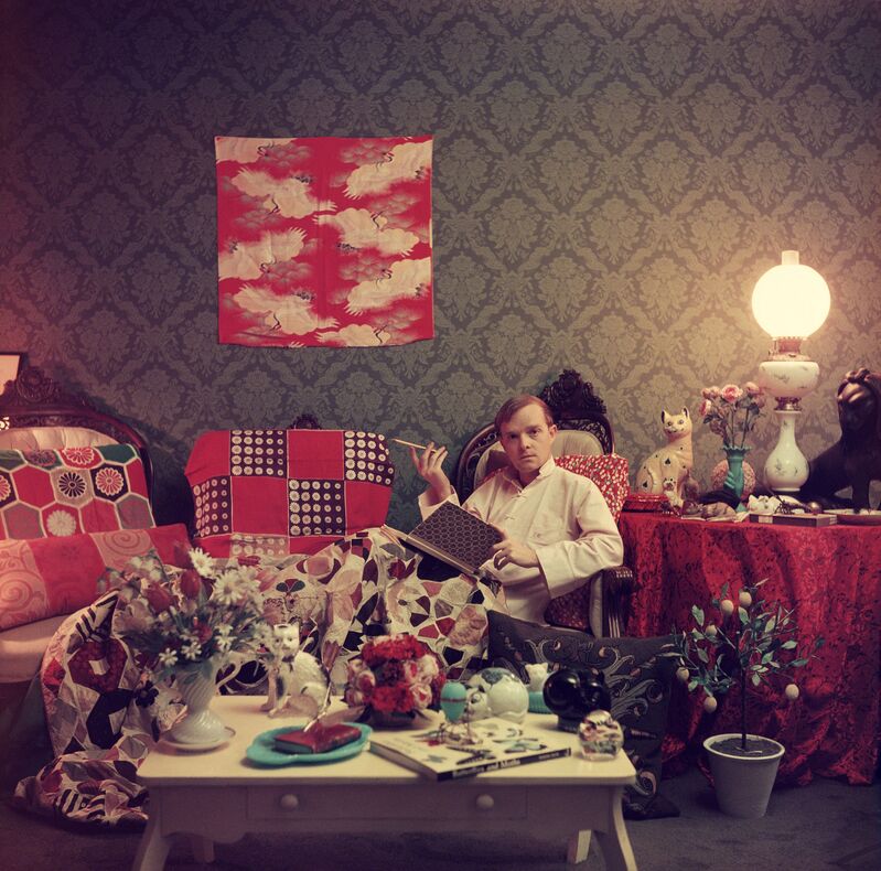 Slim Aarons, ‘Truman Capote in His Brooklyn Heights Apartment’, 1958, Photography, C-Print, Staley-Wise Gallery