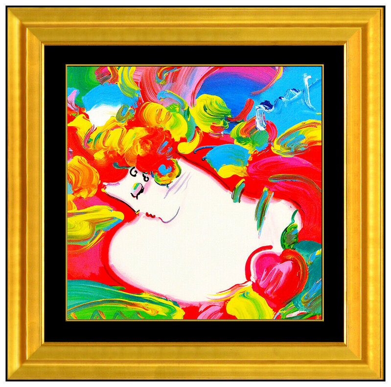Peter Max, ‘Flower Blossom Lady’, 21st Century , Painting, Acrylic Paint and Collage, Original Art Broker