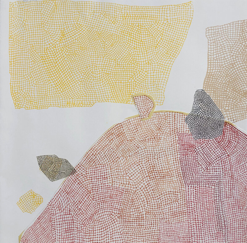 Ewa Gavrielov, ‘untitled’, 2018, Print, Screen print and ink drawing, Kala Art Institute