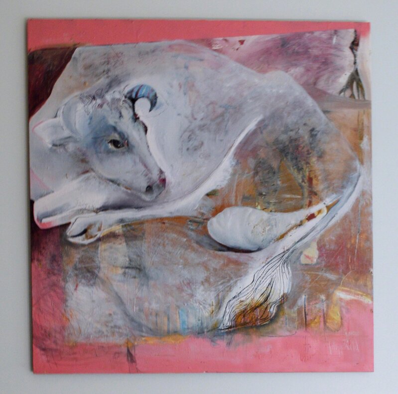 Dorothy Fitzgerald, ‘Totally at Peace’, 2014, Painting, Oil, charcoal on canvas, Resource Art