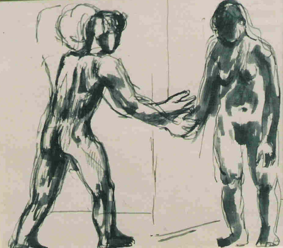 Two Standing Figures