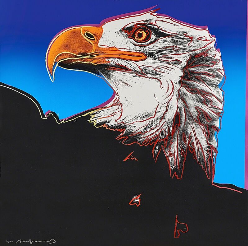 Andy Warhol, ‘Bald Eagle from Endangered Species Portfolio’, 1983, Print, Screenprint in colors on Lenox Museum Board (framed), Rago/Wright/LAMA