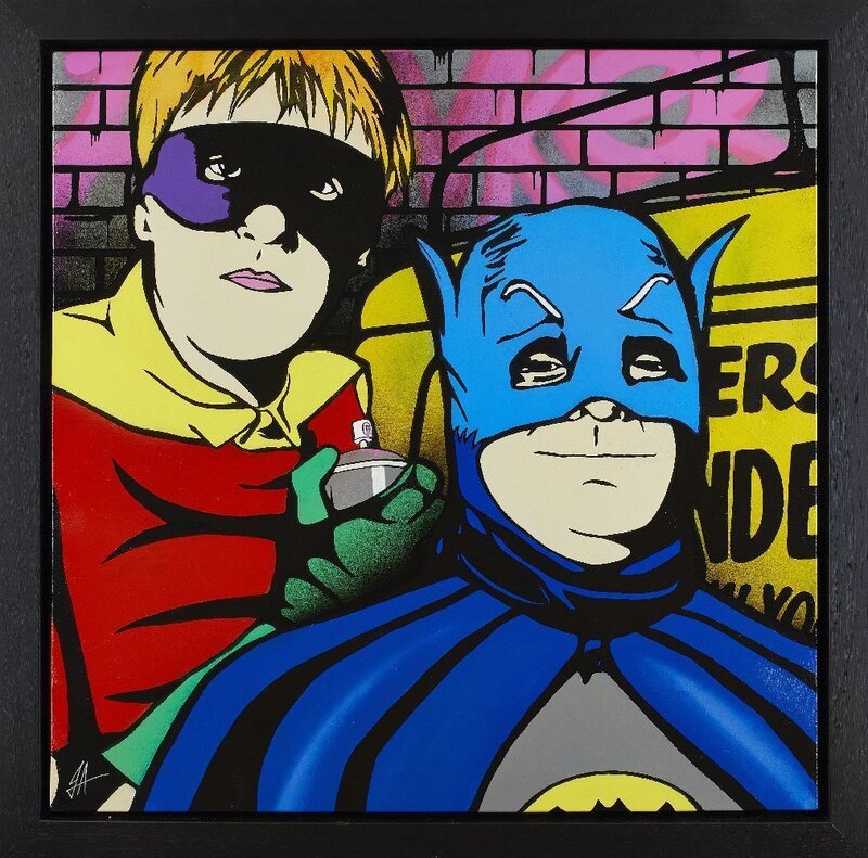 JJ Adams, ‘Only Fools and Horses’, Painting, Mixed media, acrylic and spray paint on canvas, Roseberys