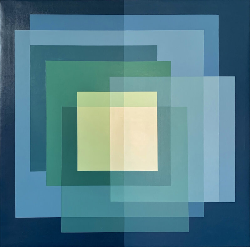 Salvador Santos, ‘Deconstructing Albers IV’, 2019, Painting, Acrylic on canvas, Baga 06 Art Gallery