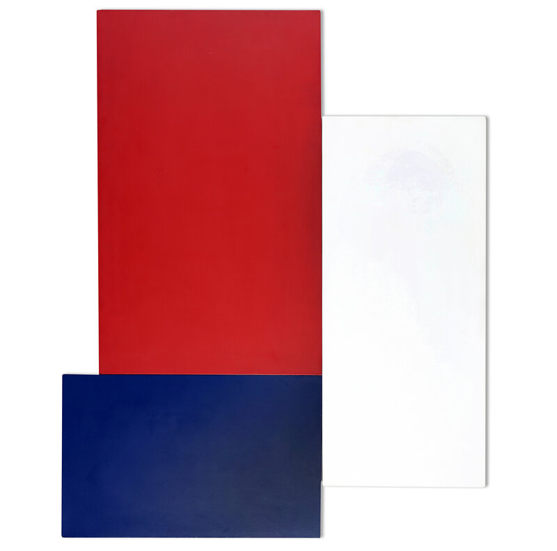 Gaudin Bolivar, ‘Madi rouge - blanc - bleu’, 1990, Painting, Acrylic on assembled boards, Martini Studio d'Arte