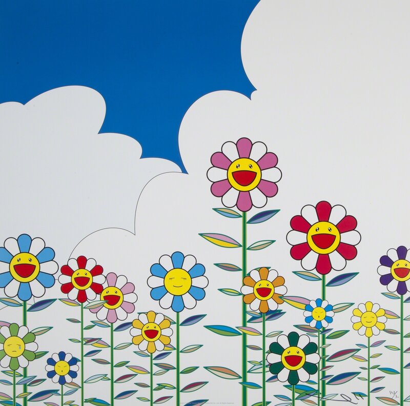 Takashi Murakami, ‘Flower 2’, 2002, Print, Offset lithograph on paper, Julien's Auctions