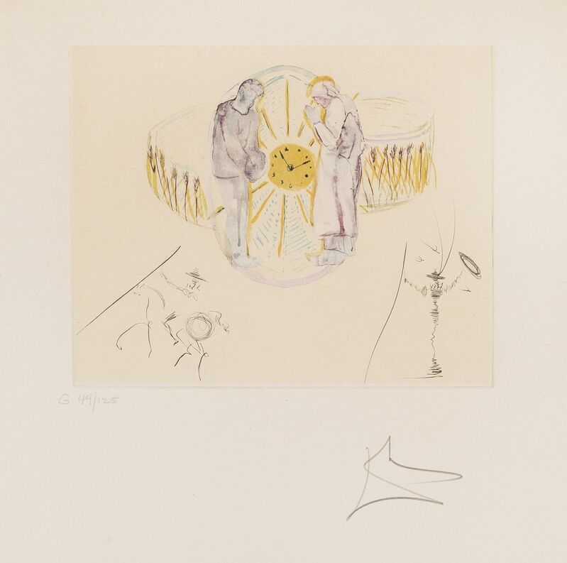 Salvador Dalí, ‘The Cycles of Life. Reflections (Field 79-C)’, 1979, Print, Etching with lithograph printed in colours, Forum Auctions