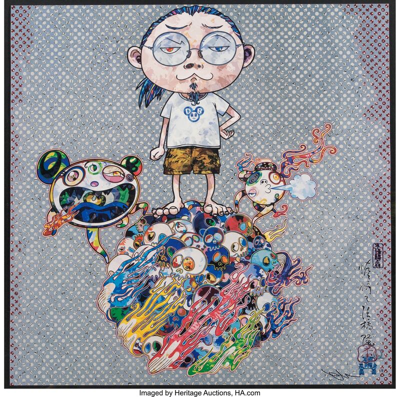 Takashi Murakami, ‘Me and Mr. DOBs’, 2013, Print, Offset lithograph in colors on smoothe wove paper, Heritage Auctions