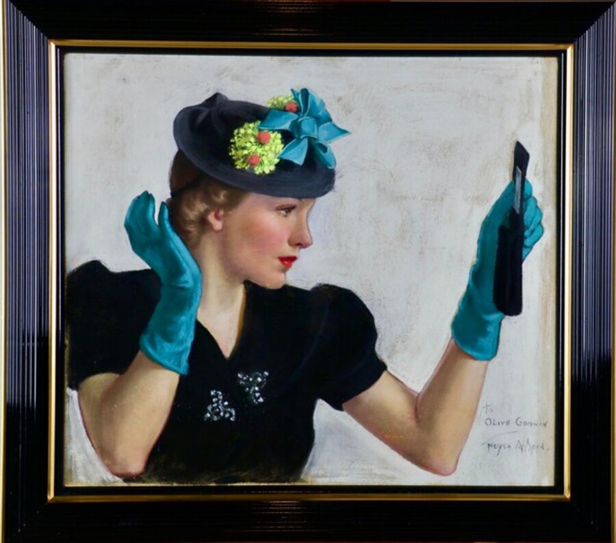 "Looking Into the Mirror," Cover Illustration, Woman's Home Companion
