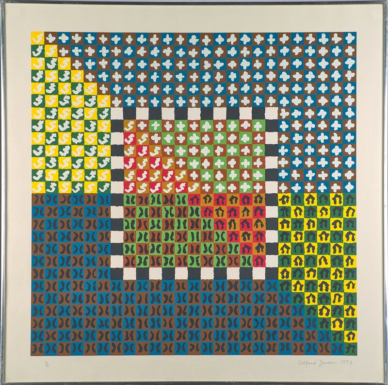 Alfred Jensen, ‘Three Prints from Portfolio’, 1973, Print, Three screenprints in colors (framed separately), Rago/Wright/LAMA/Toomey & Co.