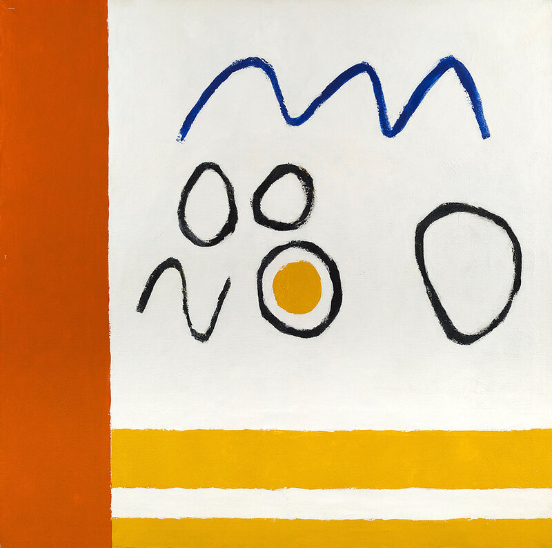 Raymond Hendler, ‘Holiday’, 1963, Painting, Magna on canvas, Berry Campbell Gallery