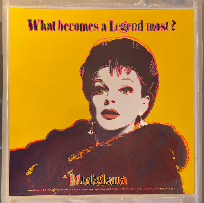Andy Warhol, ‘Blackglama (Judy Garland) Trial Proof (FS.II 351)’, 1985, Print, Screenprint on Lenox Museum Board, Revolver Gallery