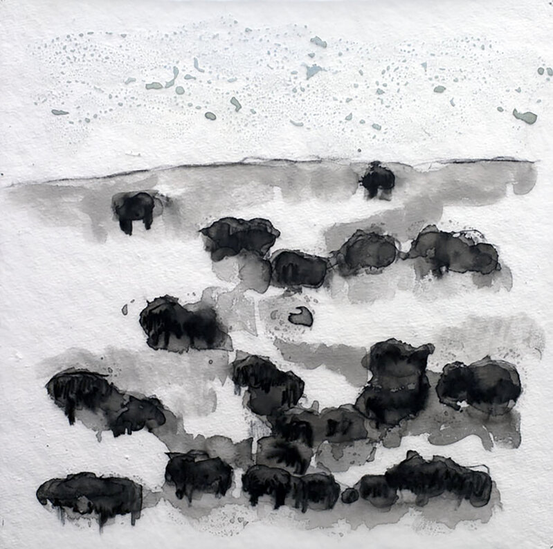 Theodore Waddell, ‘Stone Creek Angus Dr.#4’, 2014, Painting, Mixed media on mylare, Visions West Contemporary