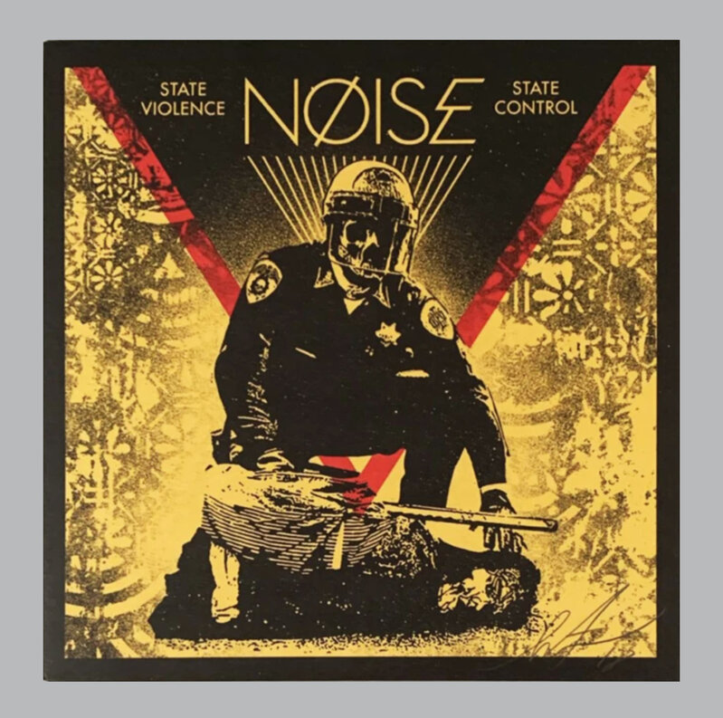 Shepard Fairey, ‘'Nøise - State Violence, State Control'’, 2018, Ephemera or Merchandise, 45 RPM Vinyl Record in printed sleeve., Signari Gallery