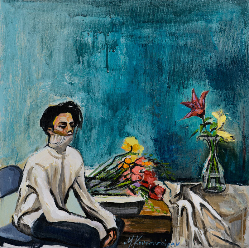 Marina Koutsospyrou, ‘Waiting’, 2021, Painting, Oil on canvas, nord.