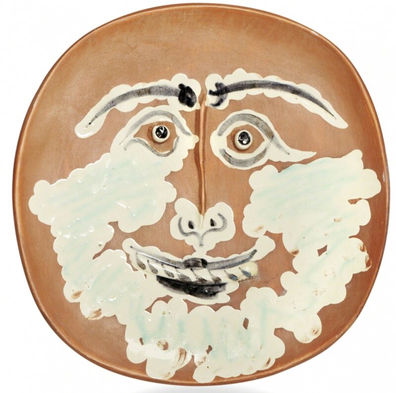 Pablo Picasso, ‘Visage barbu’, 1959, Sculpture, Ceramic, BAILLY GALLERY