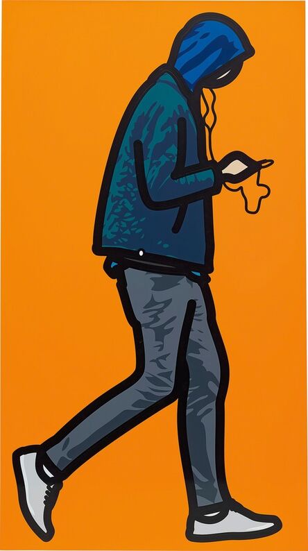 Julian Opie, ‘Man in the rain with ipod’, 2012