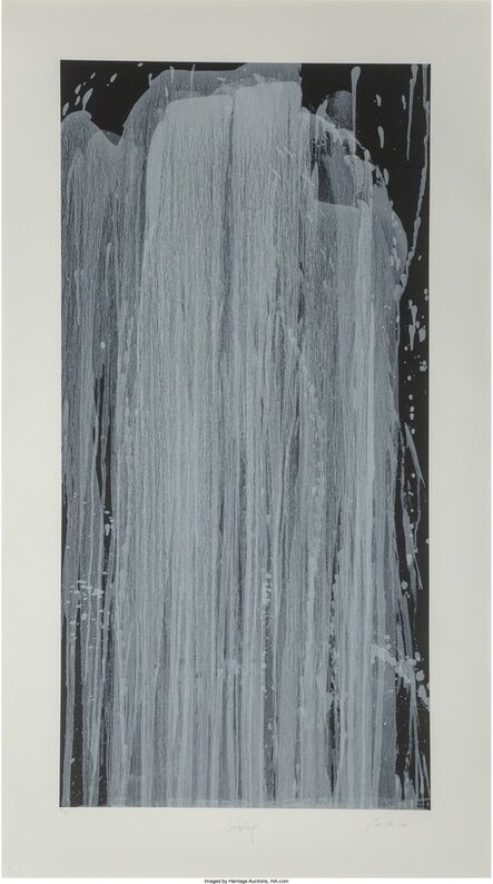 Pat Steir, ‘Silver Waterfall’, 2001