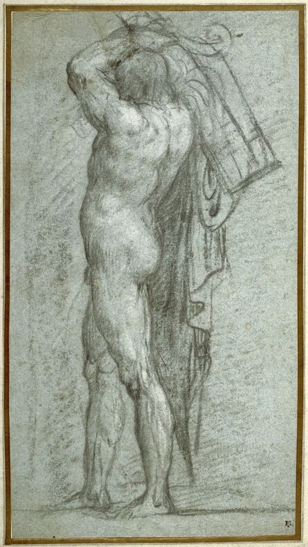 Titian, ‘Nude Man Carrying a Rudder on His Shoulder’, 1555-1556