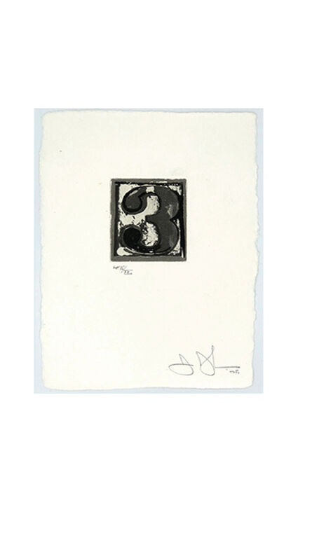 Jasper Johns, ‘Numeral 3’, 1975