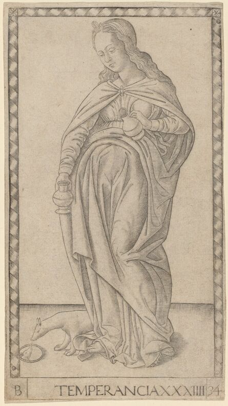 Master of the E-Series Tarocchi, ‘Temperancia (Temperance)’, ca. 1465