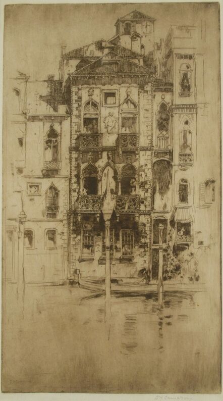 Sir David Young Cameron, ‘Palazzo Facade, Venice’, ca. 1900