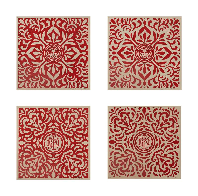 Shepard Fairey, ‘Japanese Pattern’, 2009, Print, Four screenprints in colors, Rago/Wright/LAMA