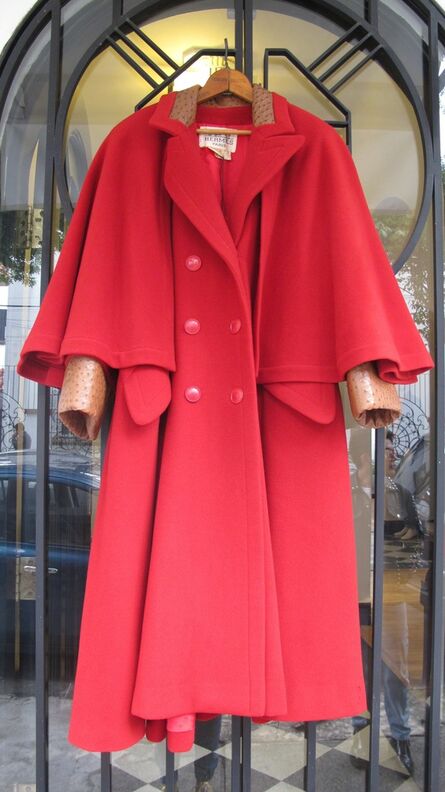 Hermès, ‘Red Ostrich Coat’, 1970
